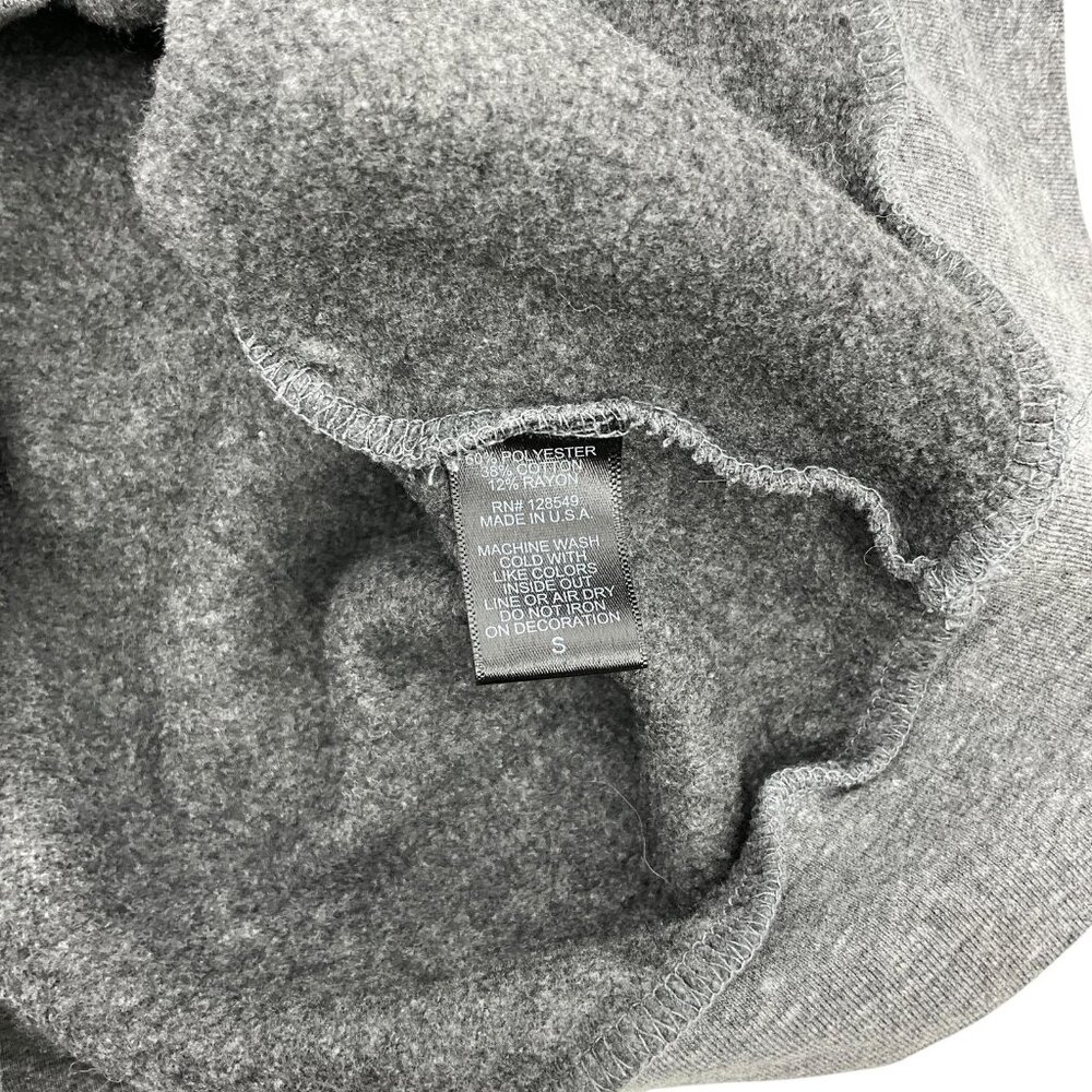 Aviator Nation Rugby Stitch Crew Sweatshirt Heather Gray Unisex Small Crew Neck - Picture 8 of 12